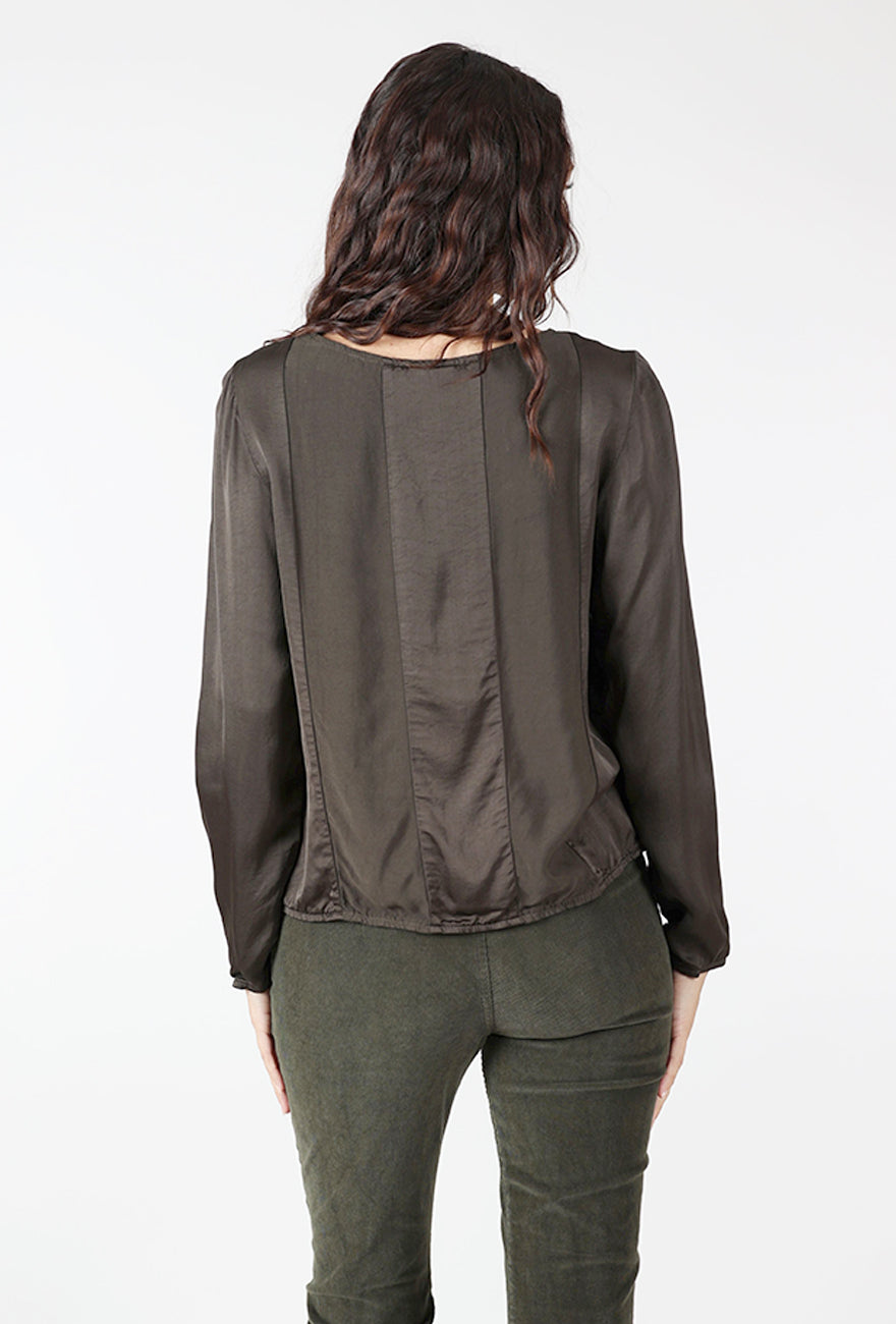 Prairie Underground Sequence Blouse, Dark Olive 