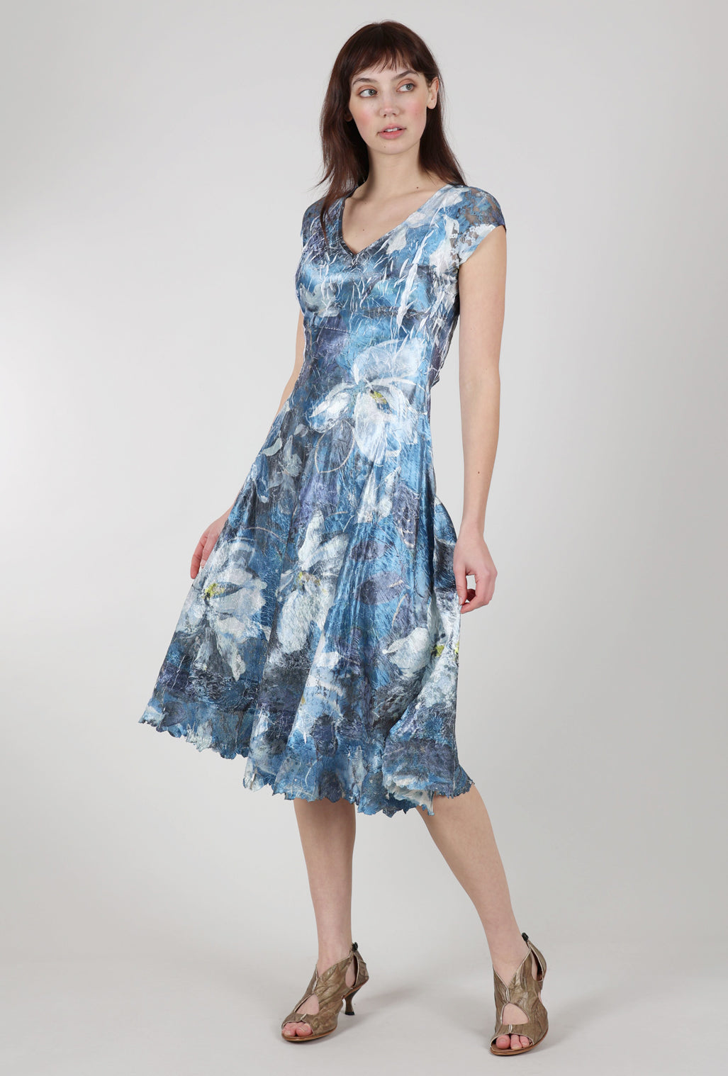 Komarov Misty Dress, White Magnolia 