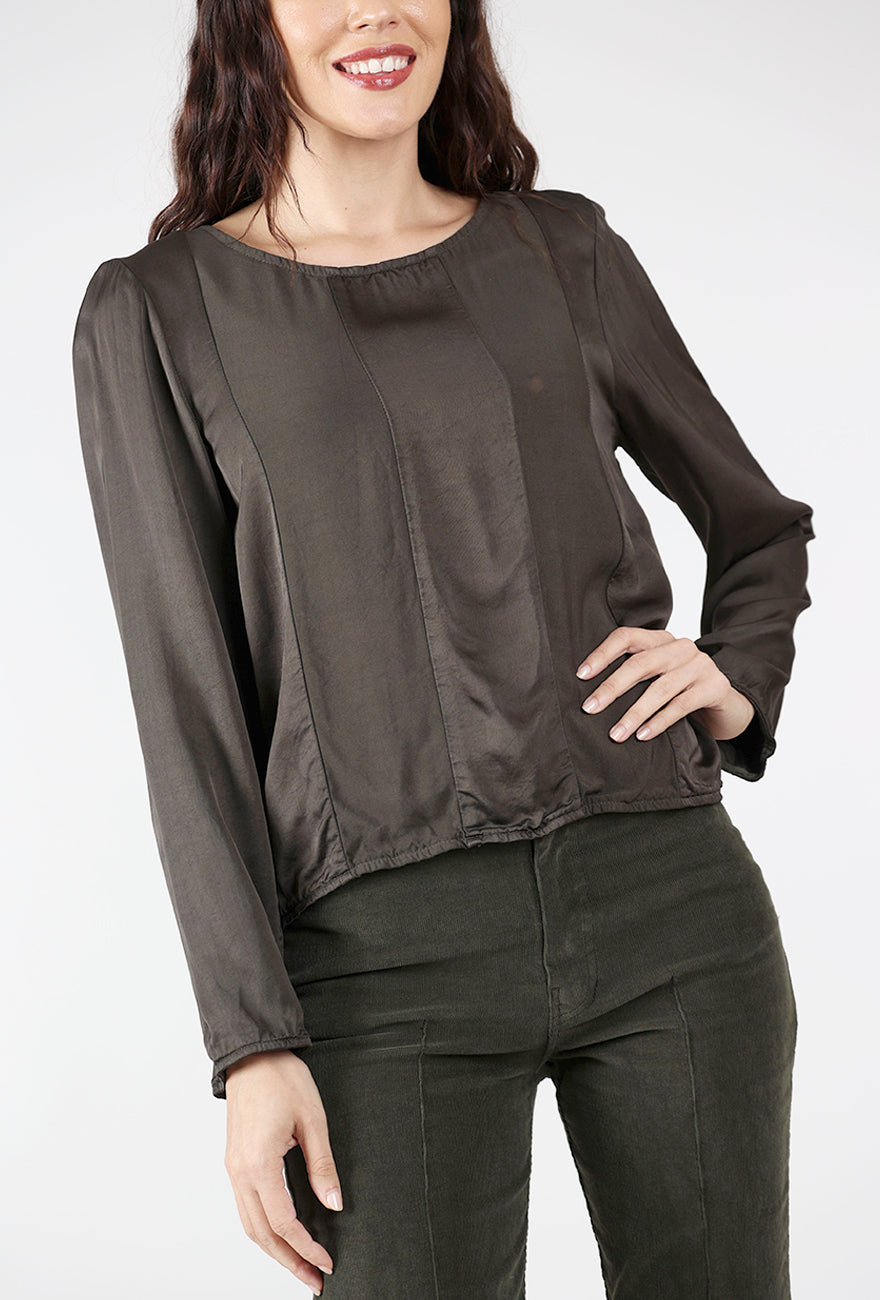 Prairie Underground Sequence Blouse, Dark Olive 