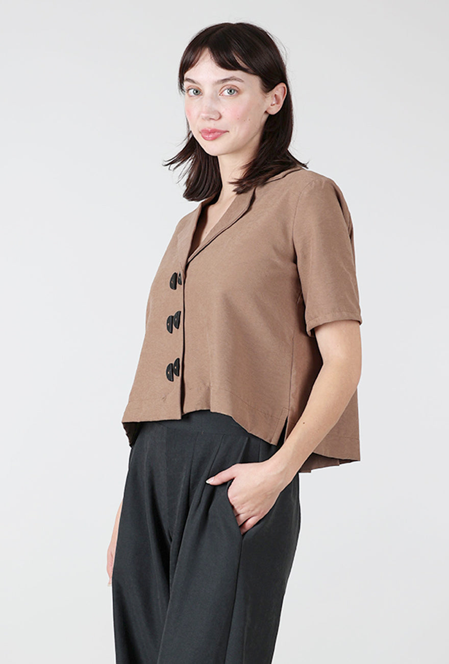 Niche Dune Finch Blouse, Walnut 