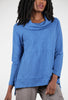 Escape by Habitat Cotton Slub Cowlneck Tunic, Eclipse Blue 