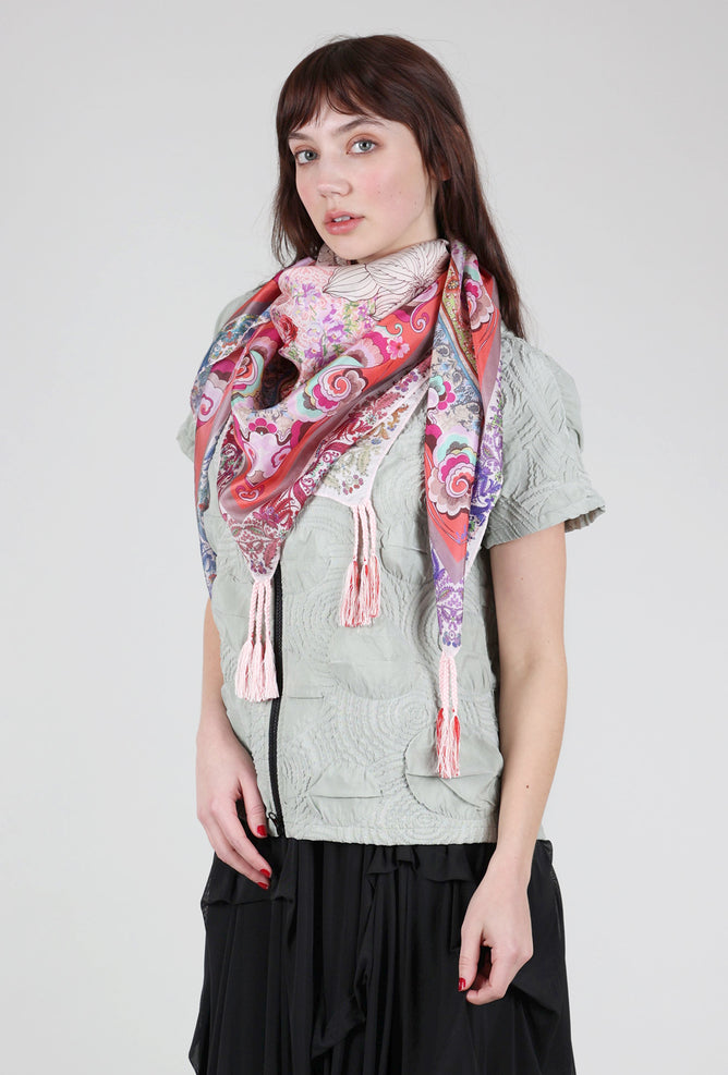 Johnny Was Modey Scarf, Pink Multi One Size Pink