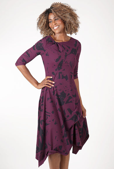 Porto Rosella Dress, Plum Melrose 