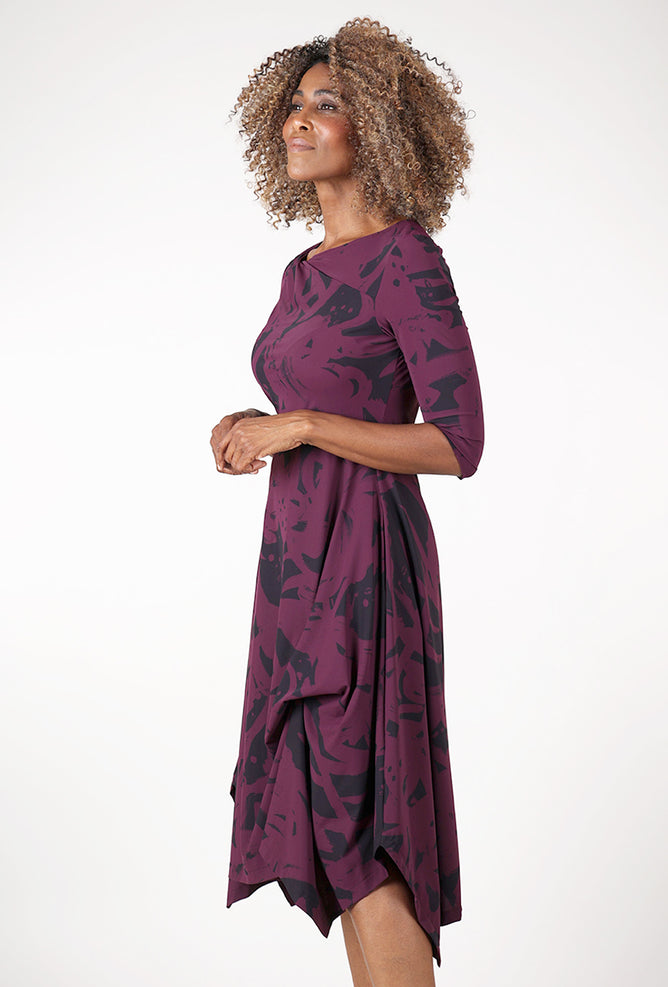 Porto Rosella Dress, Plum Melrose 