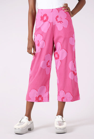 Rundholz Sig Stretch Crop Trouser, Lotus Print 