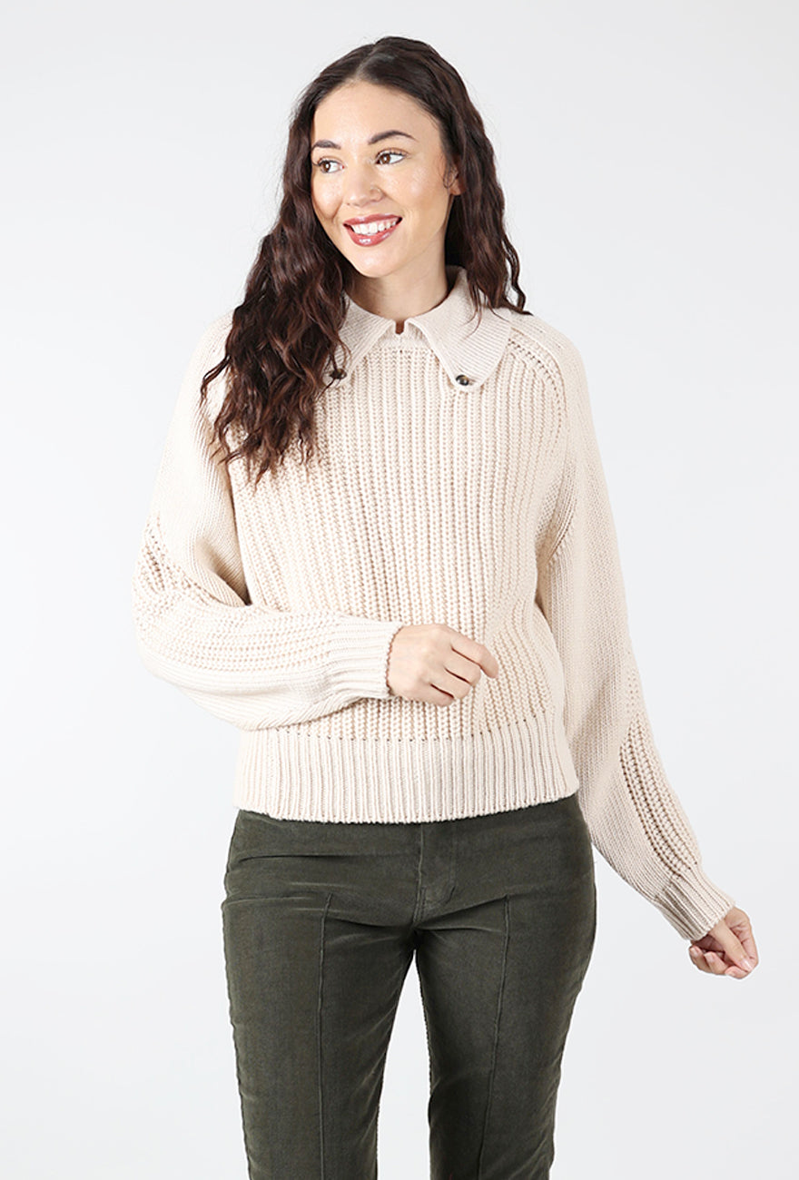 Afang Shaker Sweater, Sand