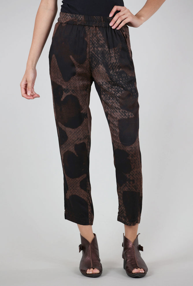 Rundholz Viscose Drape Pant, Cappuccino Flower 