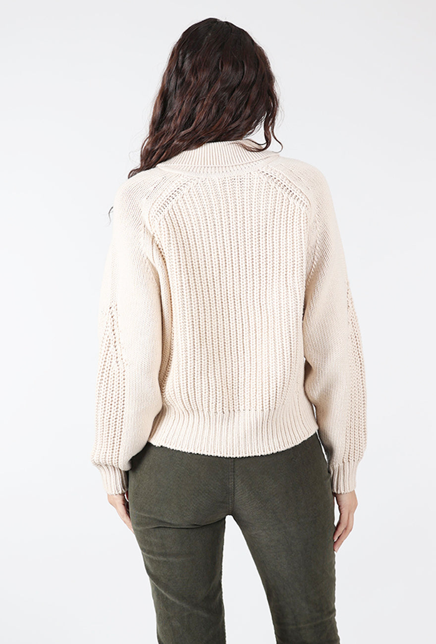 Afang Shaker Sweater, Sand