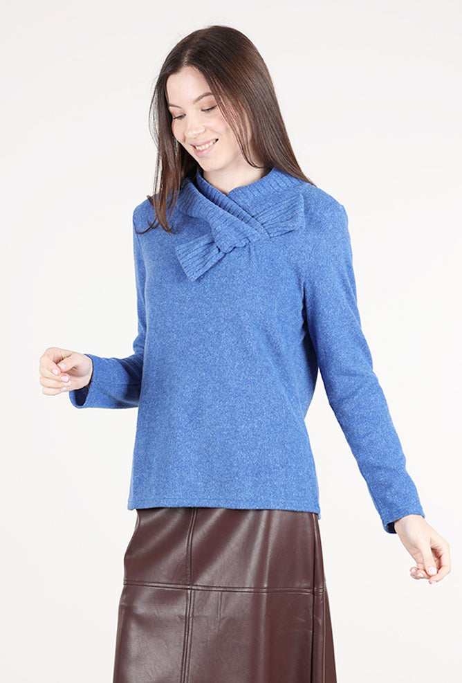 Trisha Tyler Bow Detail Top, Blue 