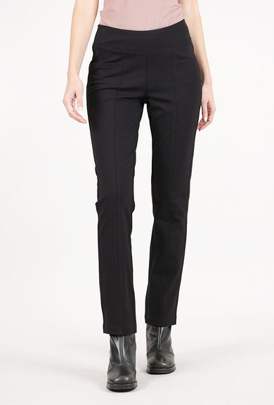 Habitat Luxe Ponte Seamed Pocket Pant, Black 