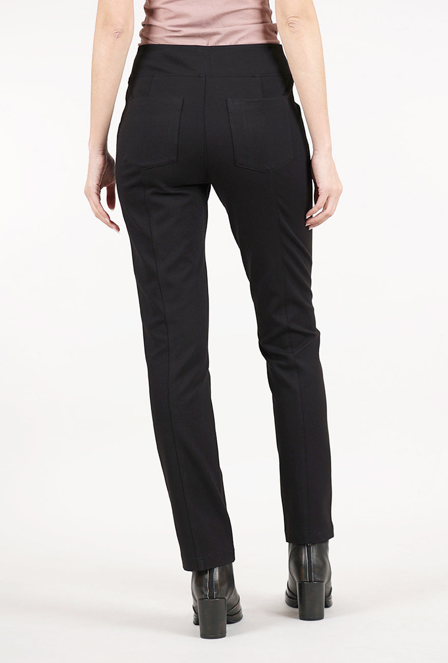 Habitat Luxe Ponte Seamed Pocket Pant, Black 