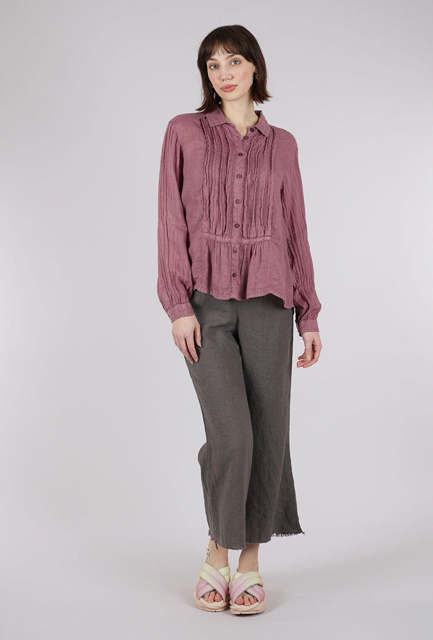 Grizas Gauzy Pleat Bodice Blouse, Orchid 