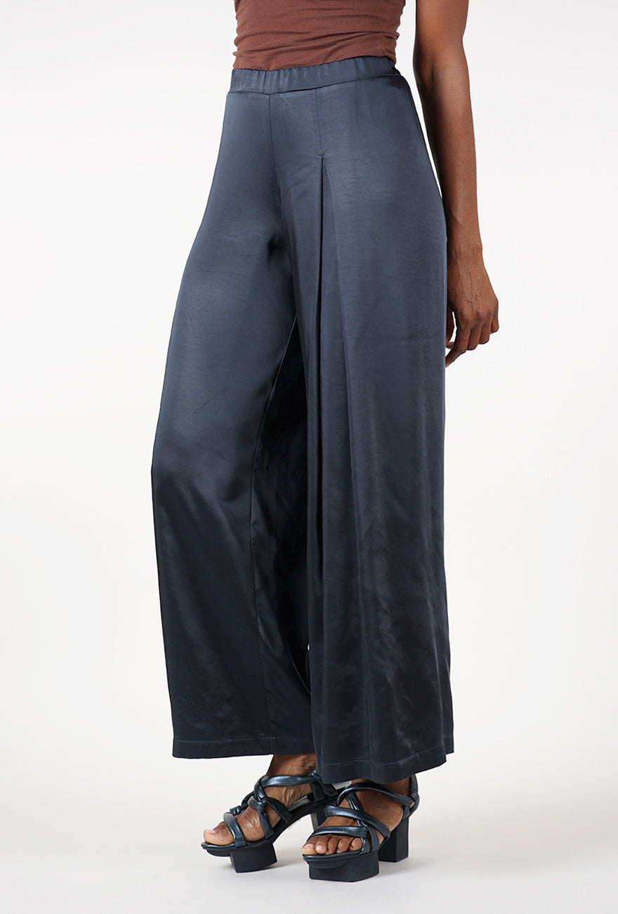 Planet Sateen Single Pleat Pant, Midnight 