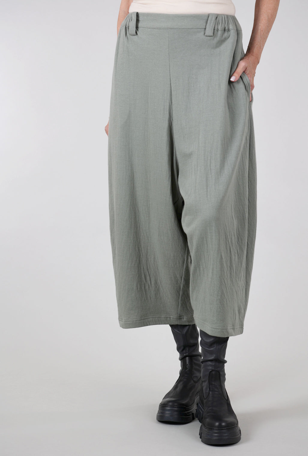 Moyuru Fleece Slouch Pant, Sage 