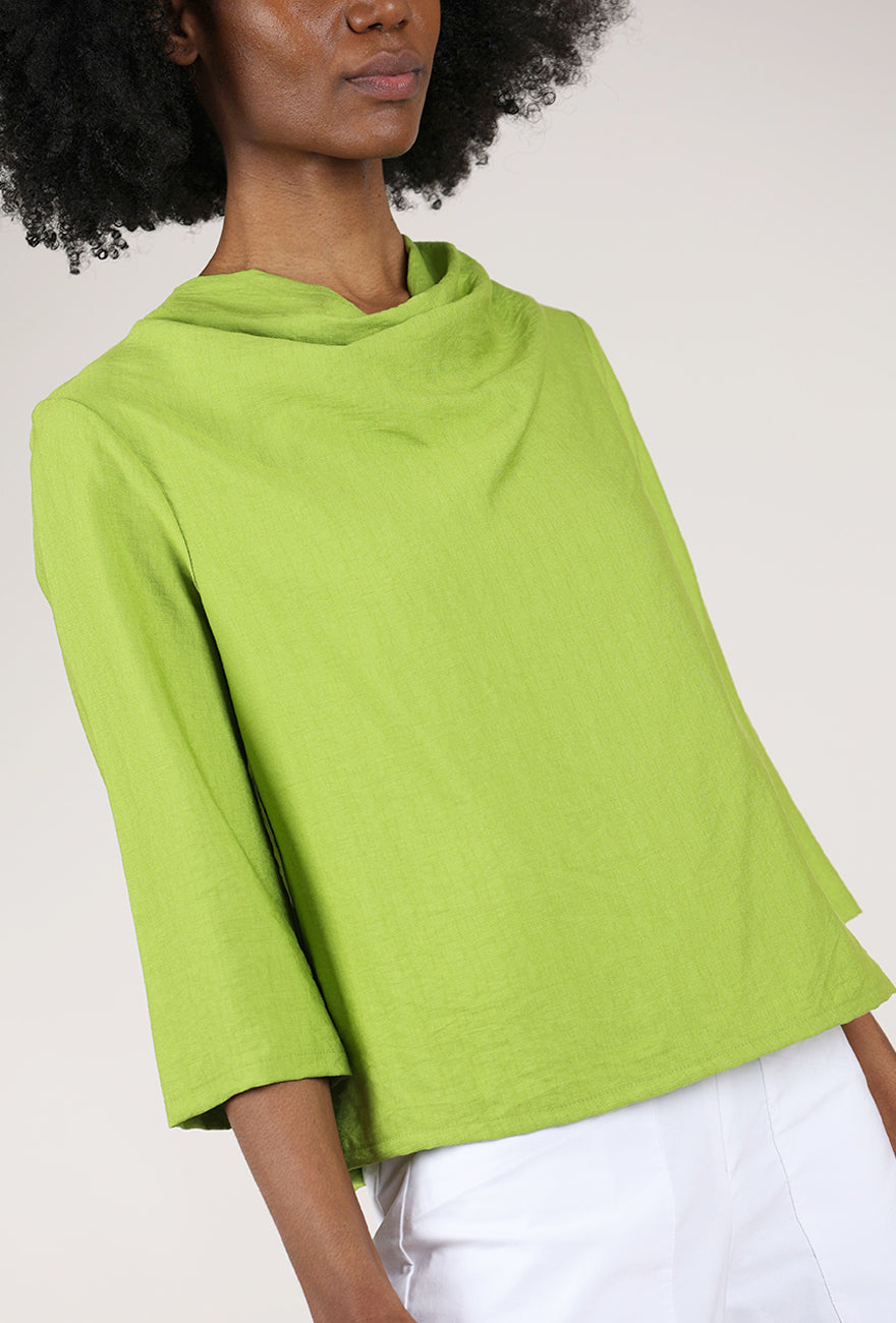 Niche Rayon Cowl Top, Patina 