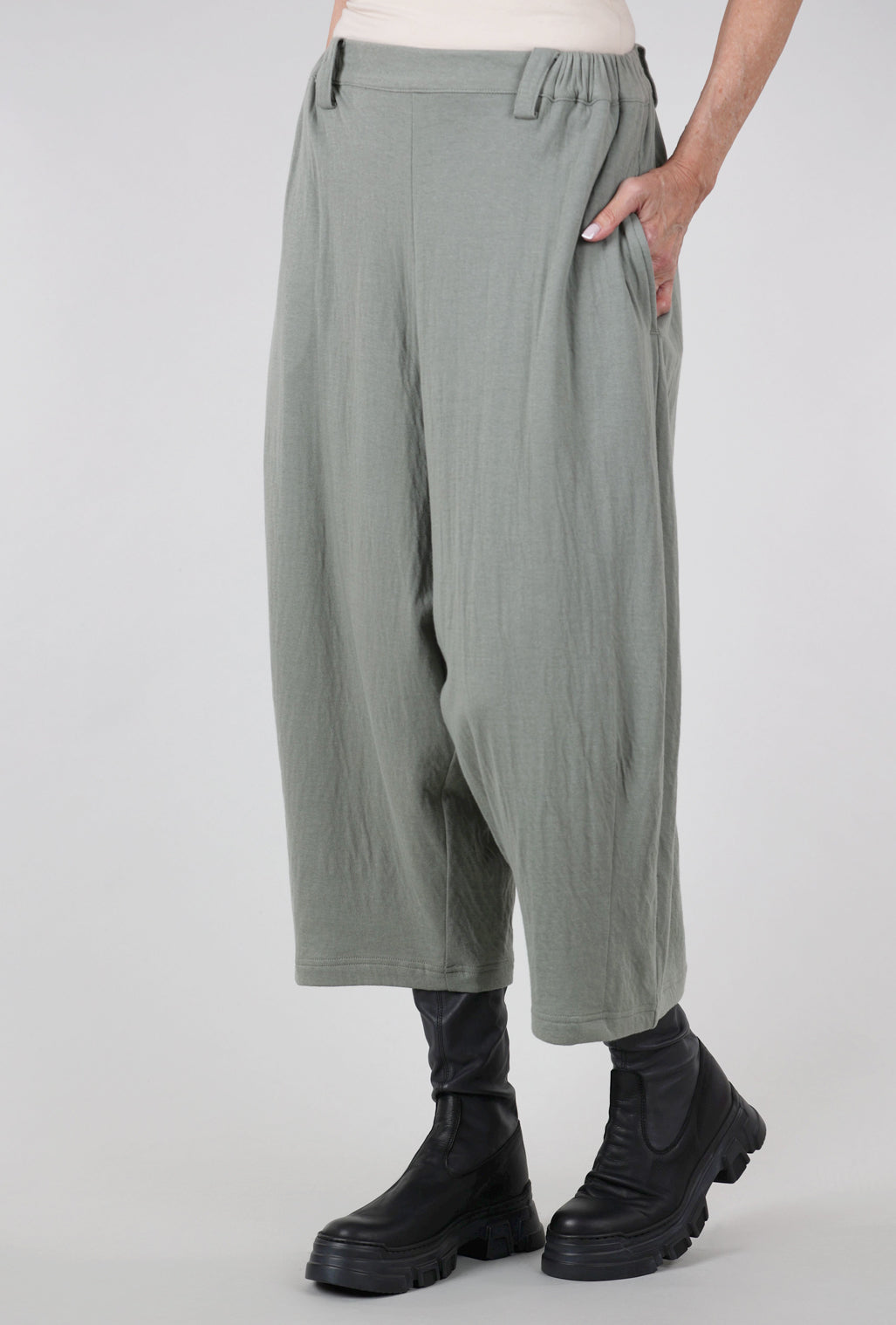 Moyuru Fleece Slouch Pant, Sage 