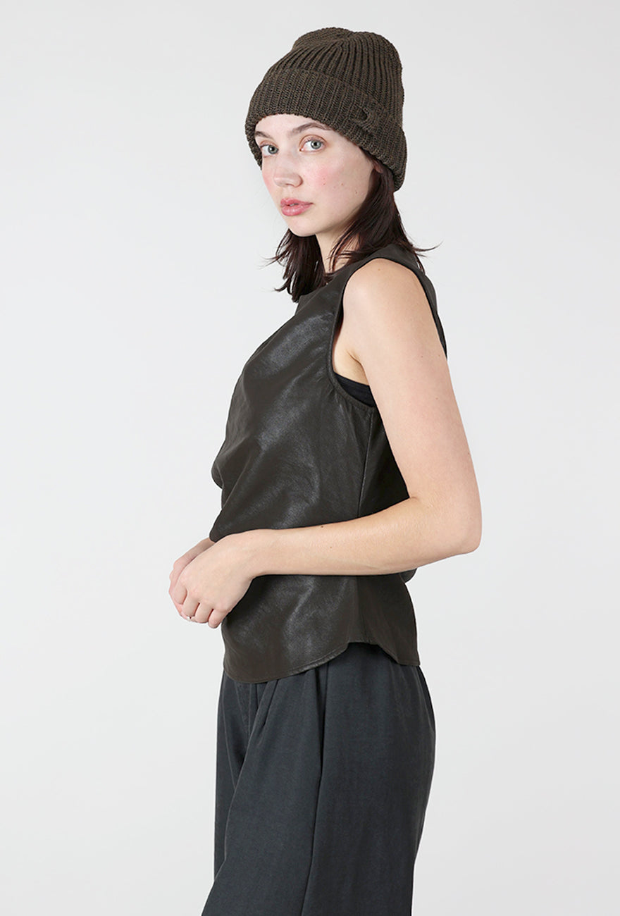 Hannes Roether Essential Wool Skull Cap, Anthracite 