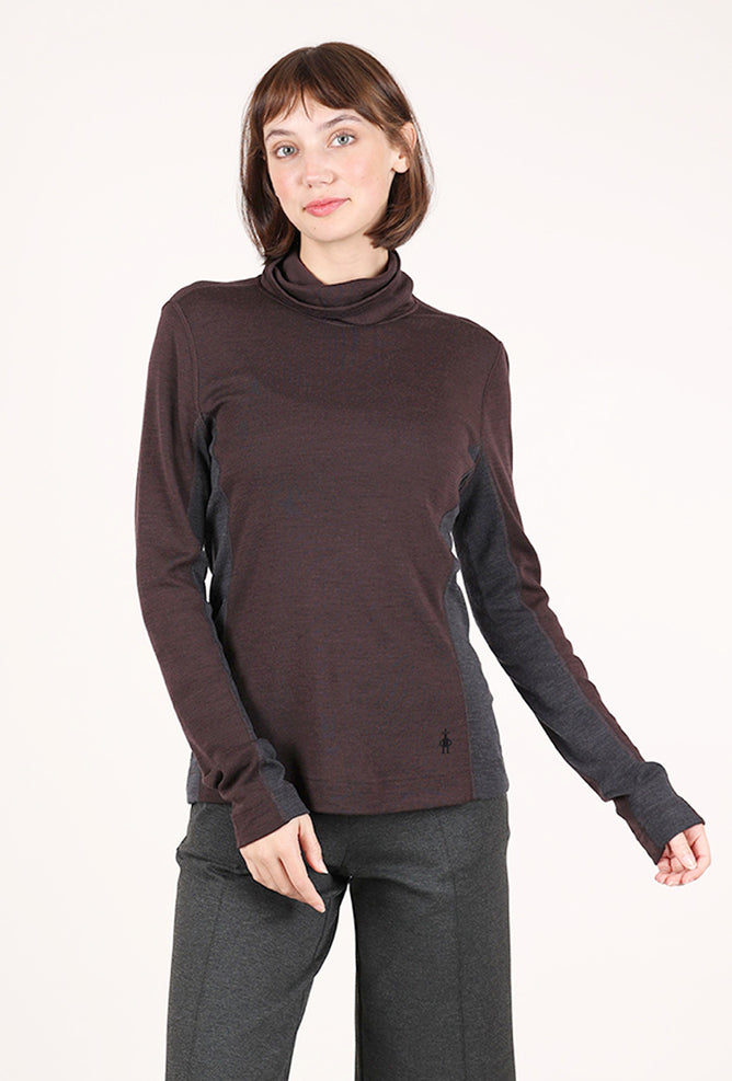 Smartwool Classic Merino Mockneck, Mink Heather 