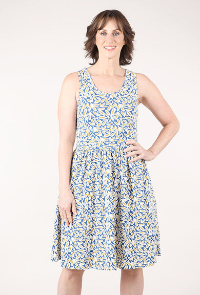 Mata Traders Asheville Dress, Fern/Blue 