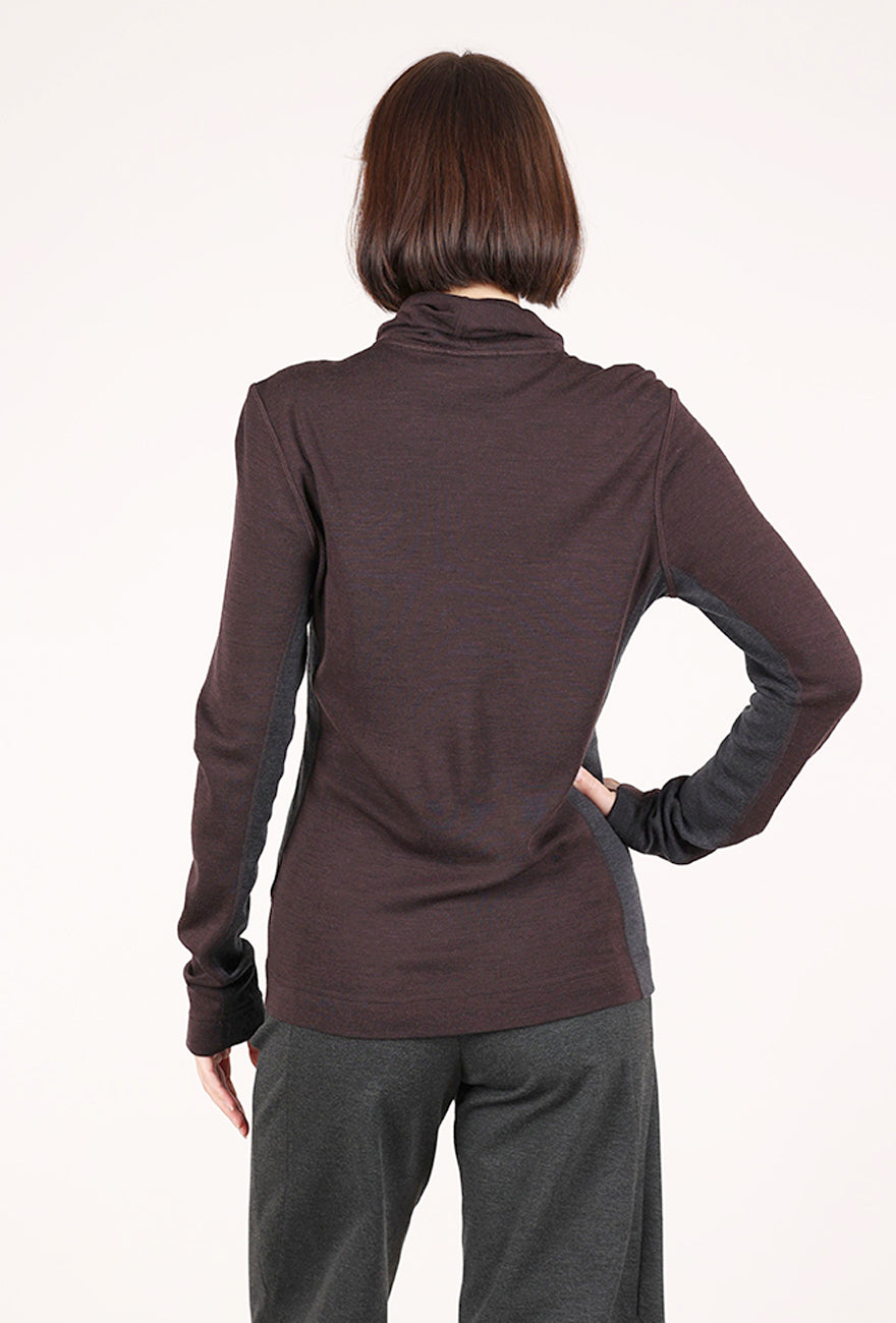 Smartwool Classic Merino Mockneck, Mink Heather 