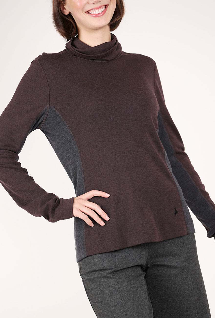 Smartwool Classic Merino Mockneck, Mink Heather 
