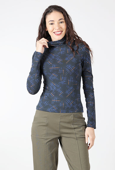 Bel Kazan Raya Tneck, Saffron Stitch Print 