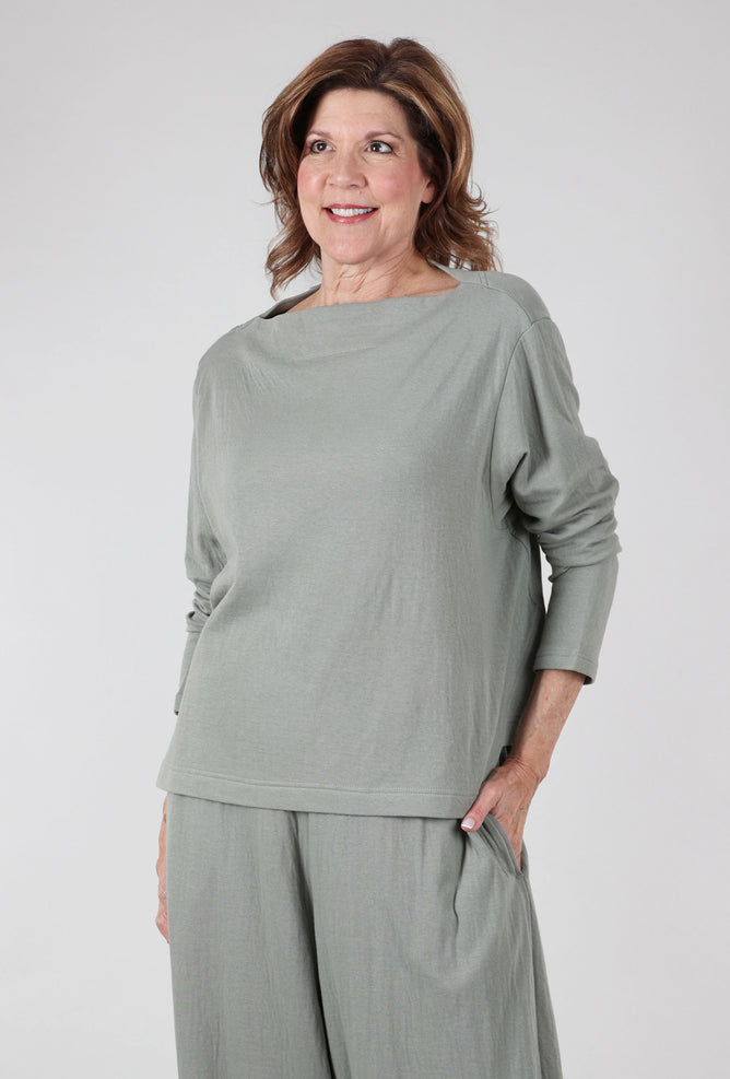 Moyuru Fleece Swing Top, Sage 