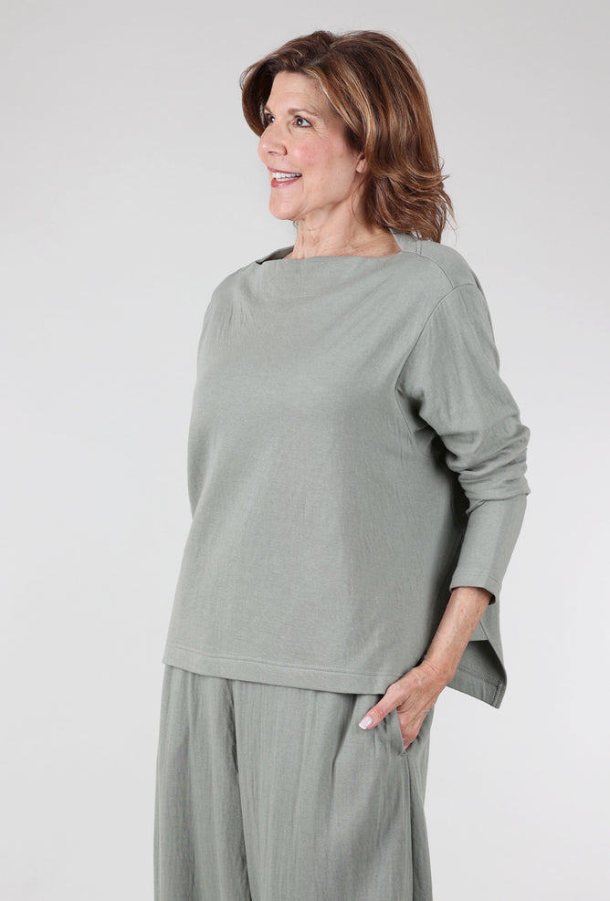 Moyuru Fleece Swing Top, Sage 