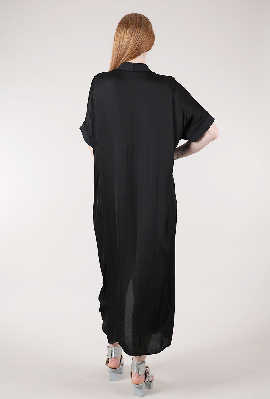 Sanctamuerte Gather Center Silk Caftan, Black 