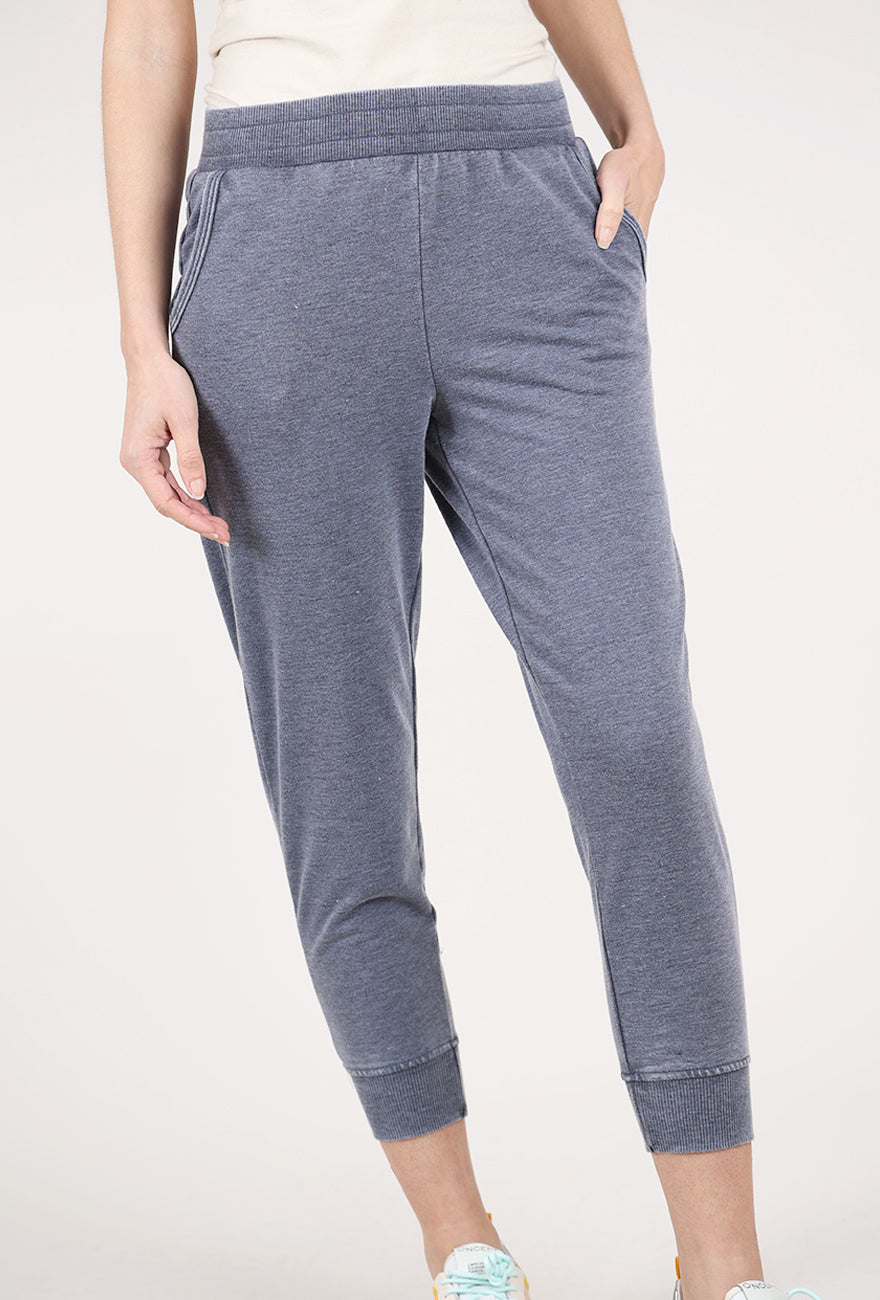 Mododoc Cozy Tapered Rub Cuff Pants, Sailor Blue 