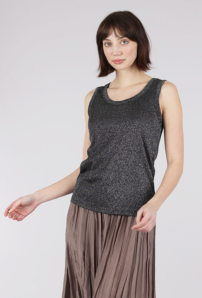 Insight New York Glitter Tank Top, Black 