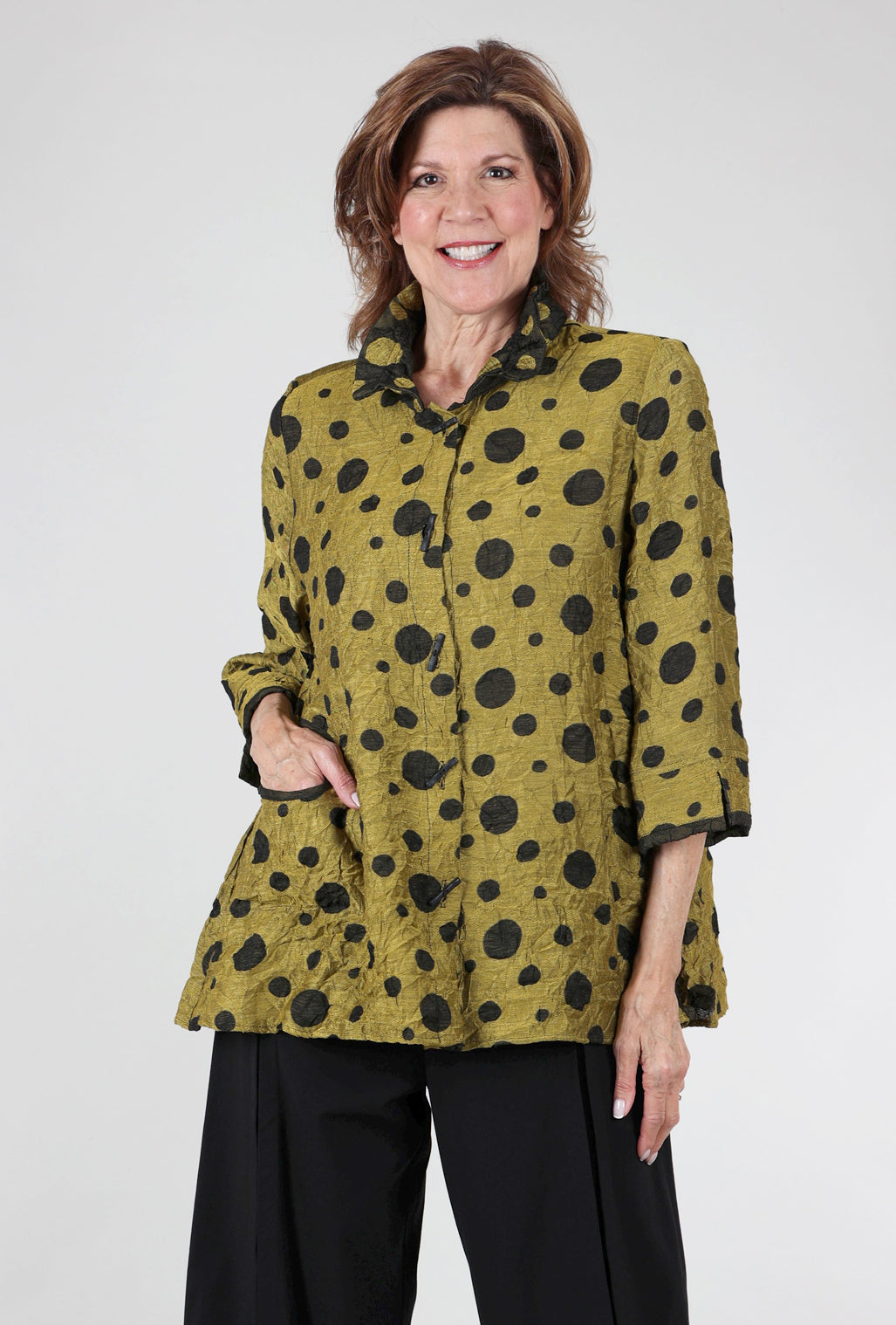 Moonlight Scattered Dots Jacket, Kiwi 