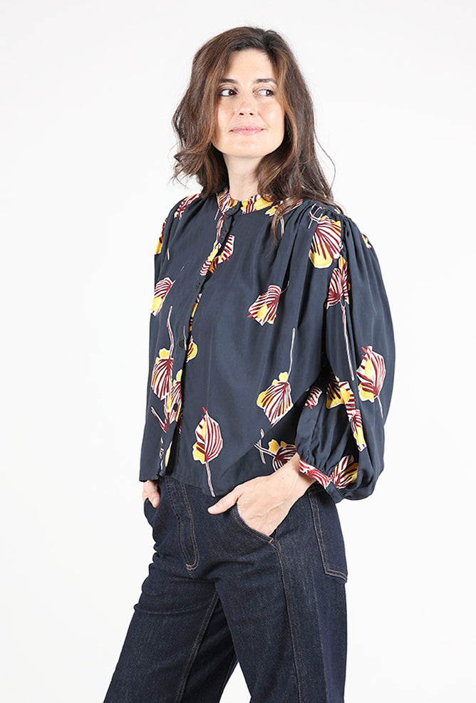 Tabitha Top, Black Aralia