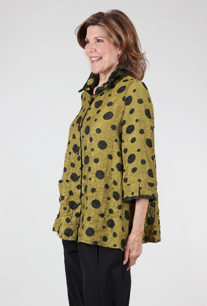 Moonlight Scattered Dots Jacket, Kiwi 