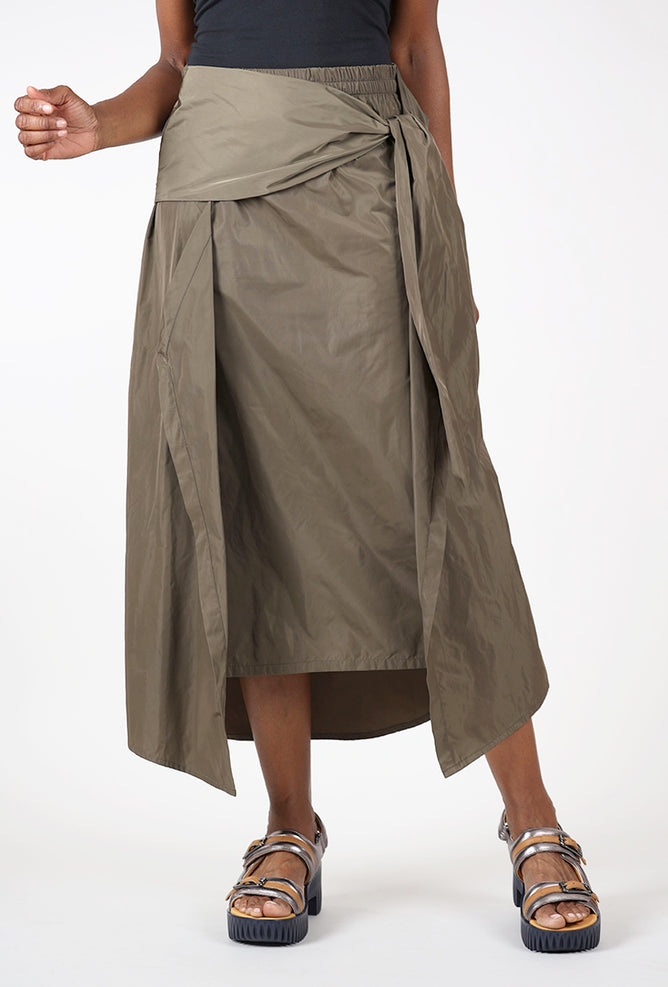 Planet Nylon Wrap Skirt, Turtle 