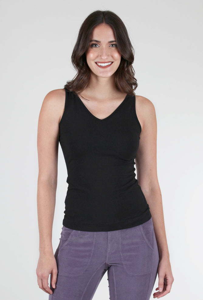 Cut Loose Basic Reversible Tank, Black 