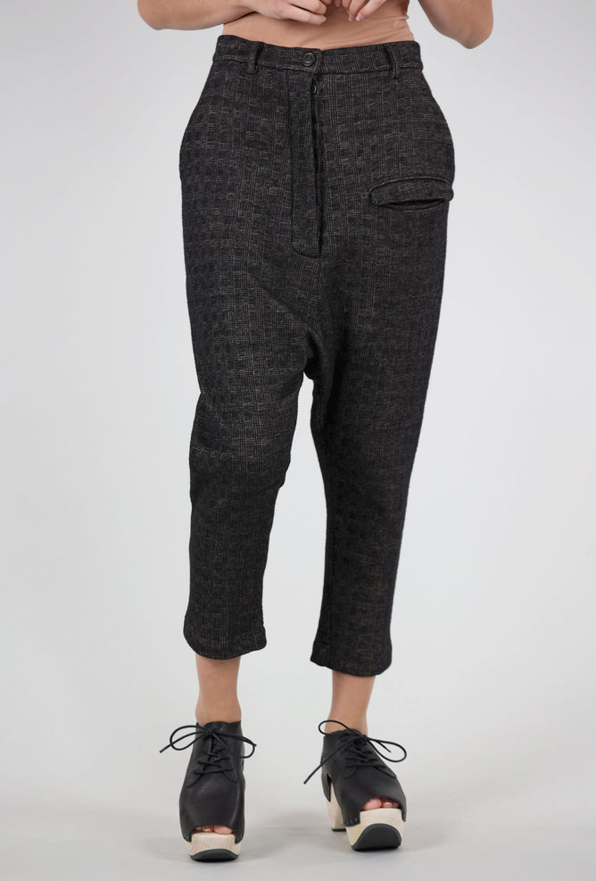 Rundholz Wool Dickens Trousers, Espresso Check 