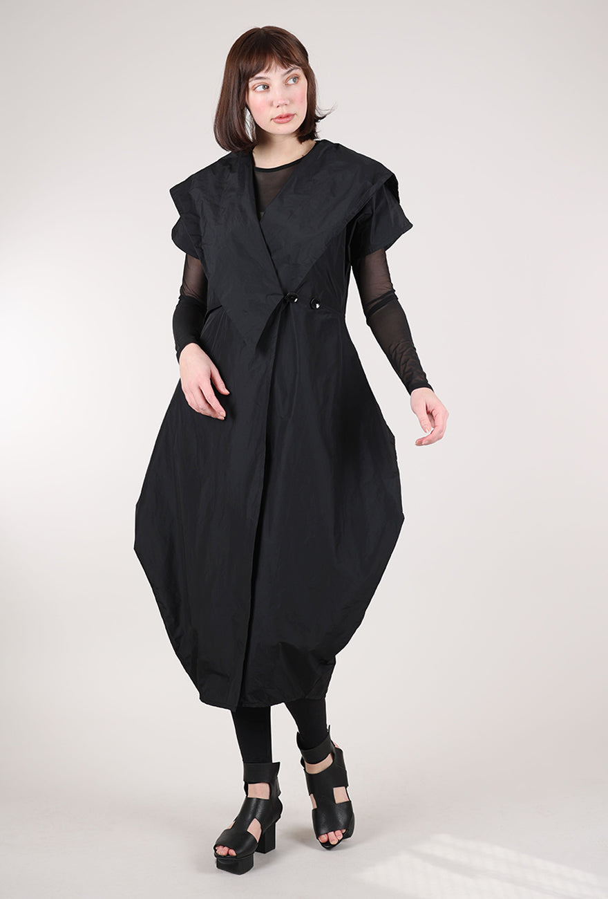 Kozan Alda Vest Dress, Preto Black 