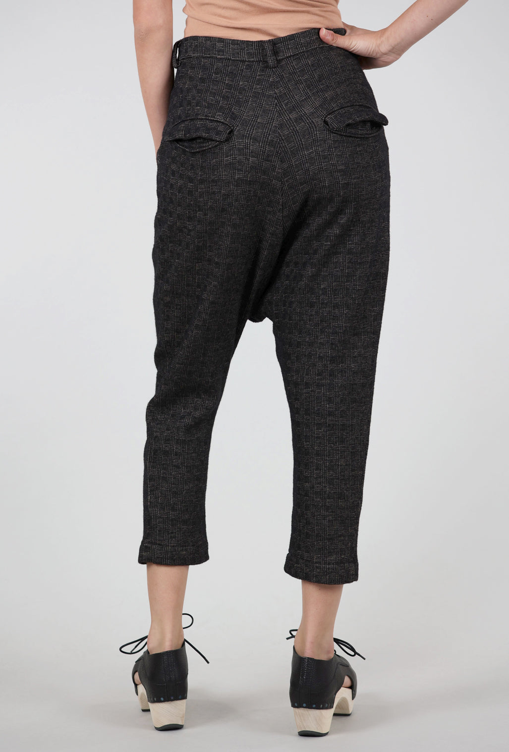 Rundholz Wool Dickens Trousers, Espresso Check 