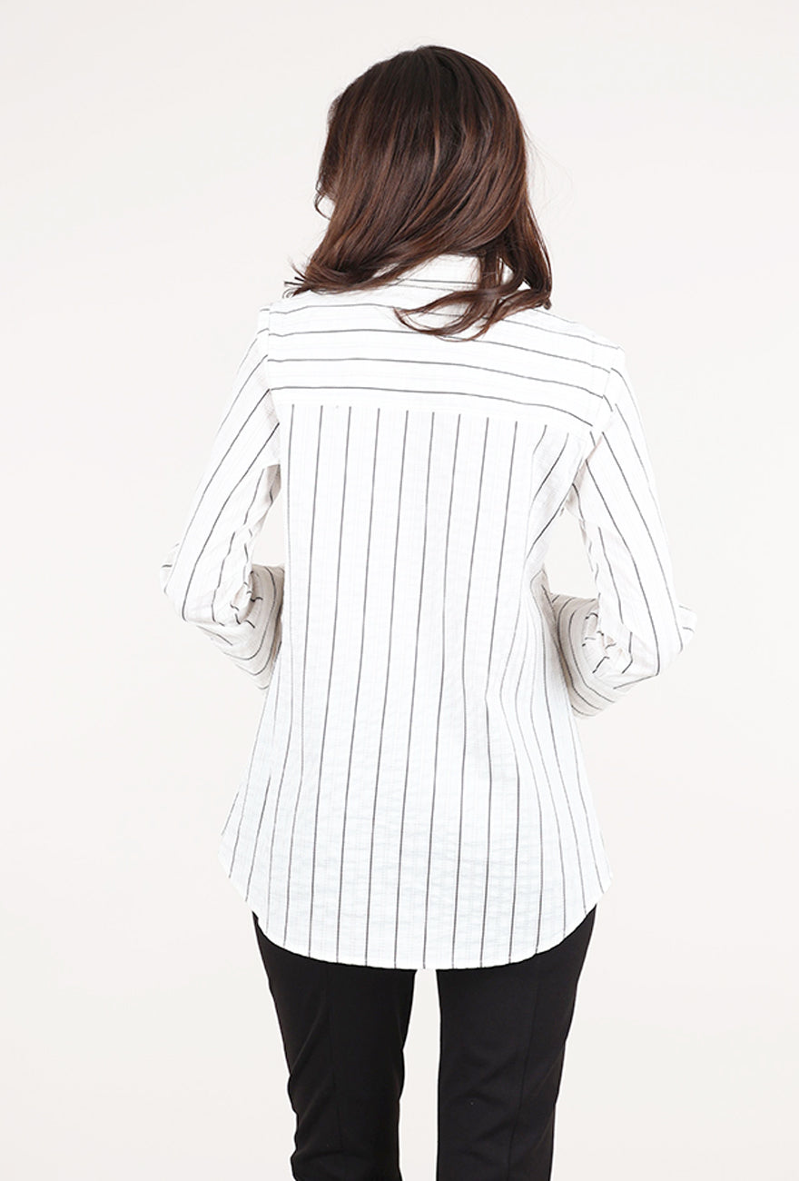 Habitat East Side Stripes Shirt, Winter White 