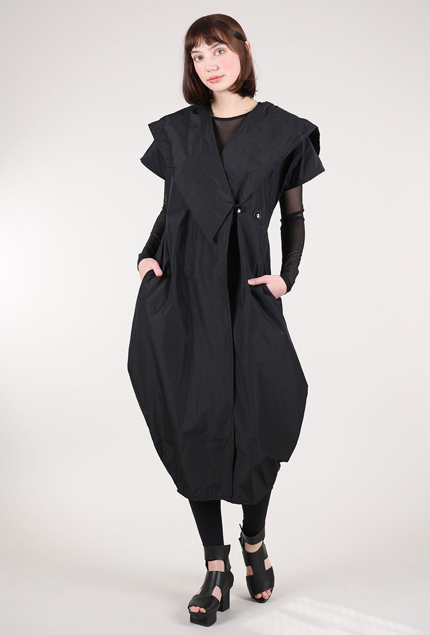 Kozan Alda Vest Dress, Preto Black 