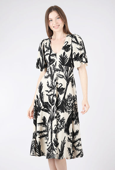 Bel Kazan Yasmin Dress, Lagoon Print 