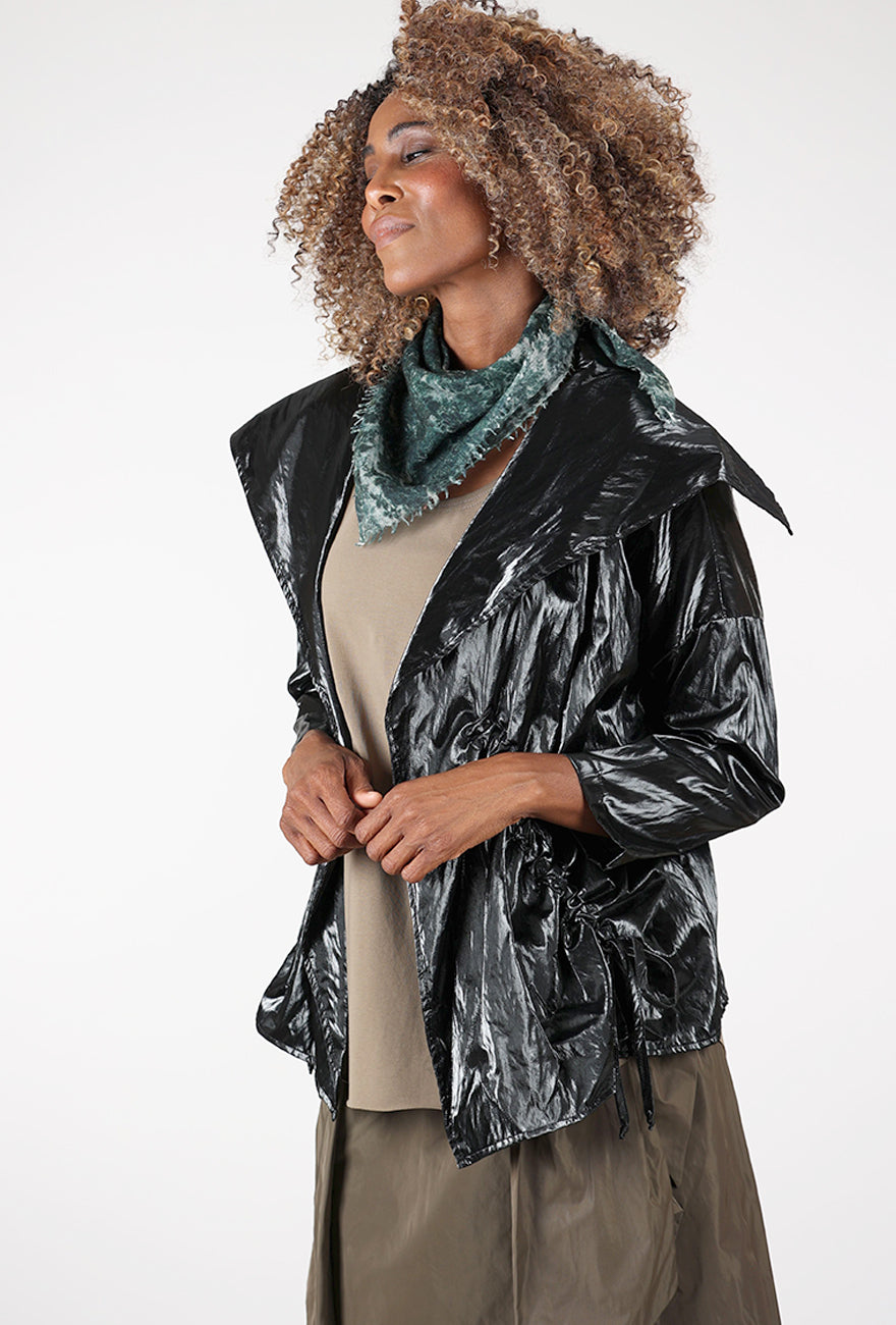 Souffle Square Print Scarf, Green