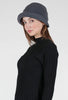 Lillie & Cohoe Wool Classic Cashmere Beatrice Hat, Asphalt 