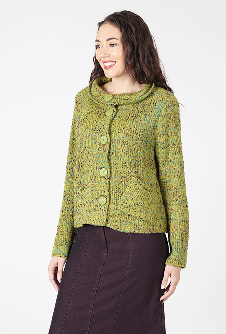 Habitat Confetti Funnel Cardie, Lentil 