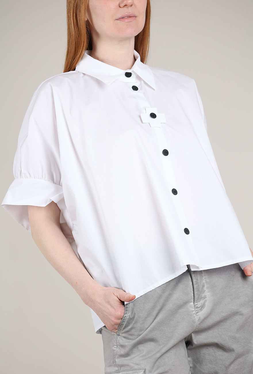 Pluslavie Short Shirt, White 