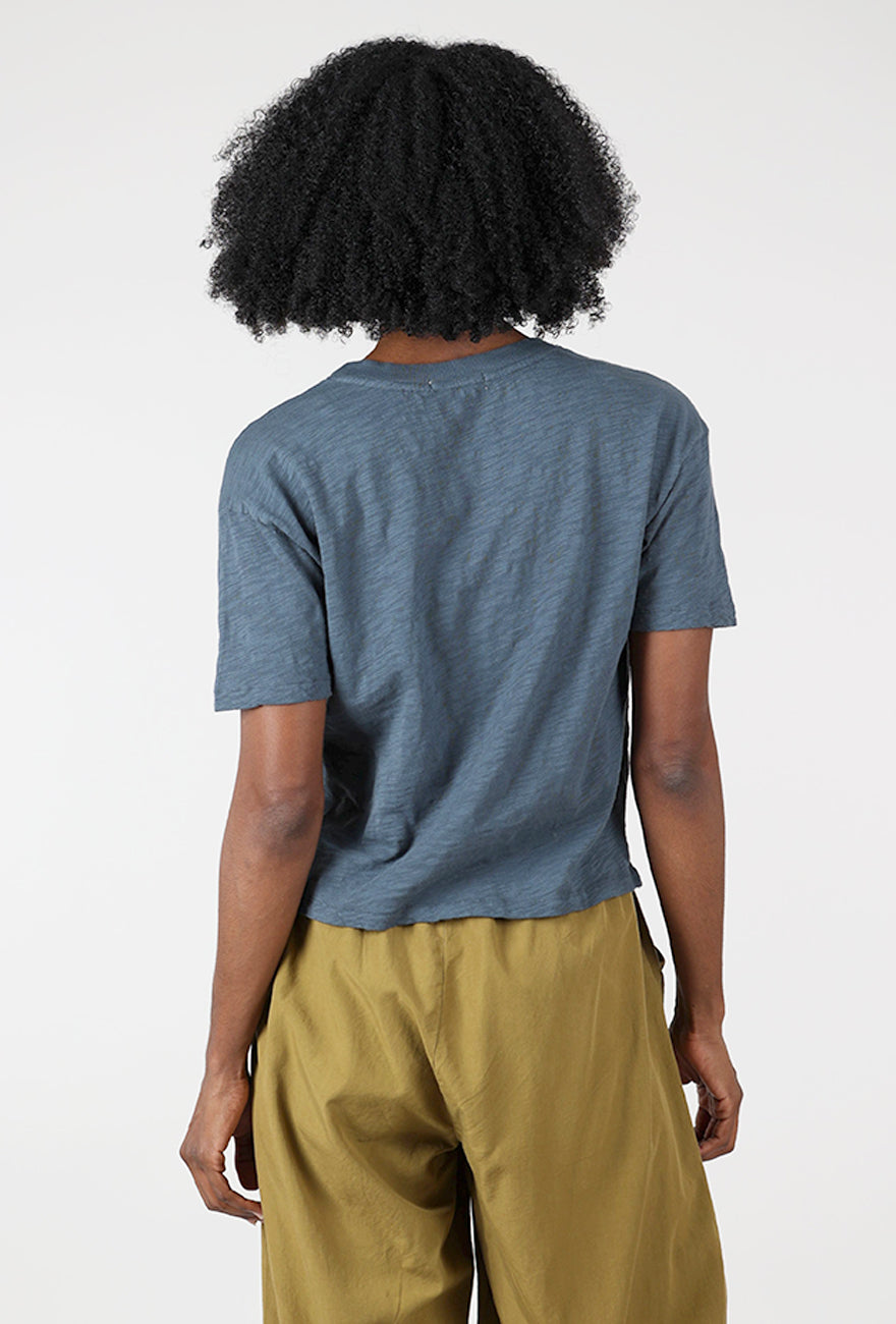 Shrunken Boxy Crew, Night Orchid Angle 3