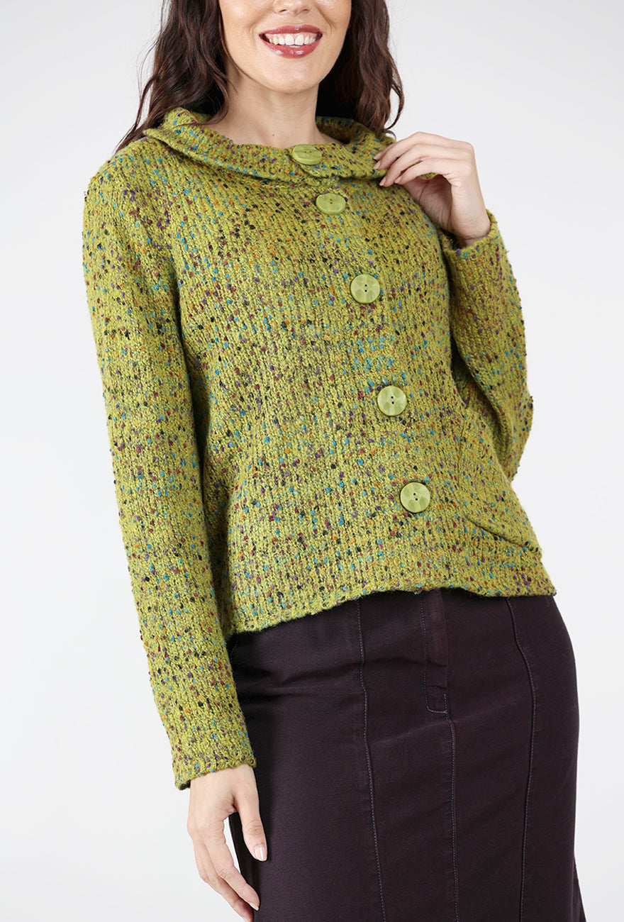 Habitat Confetti Funnel Cardie, Lentil 