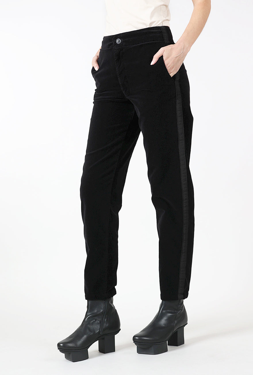 Prairie Underground Nightfall Velvet Trouser, Black 