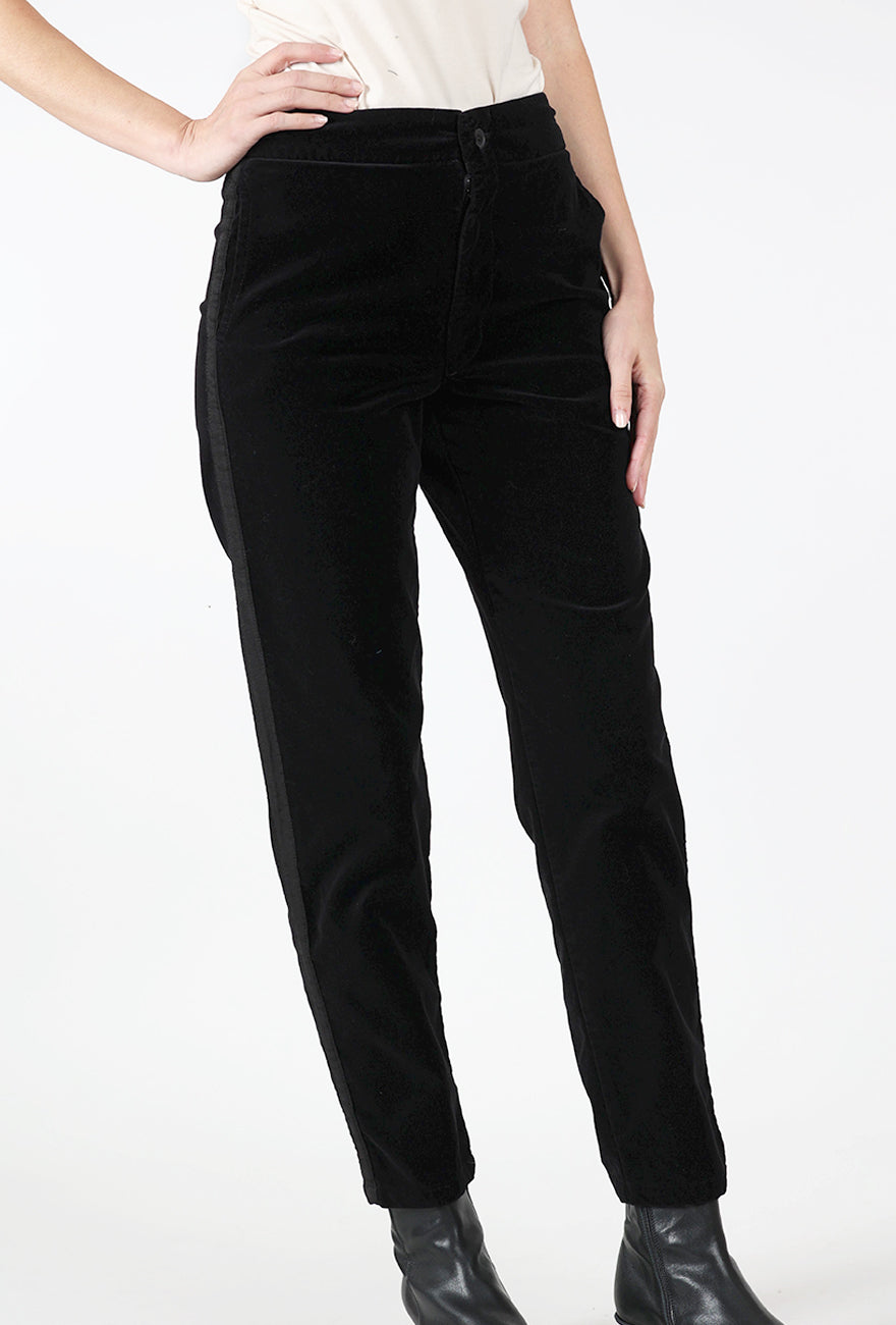 Prairie Underground Nightfall Velvet Trouser, Black 